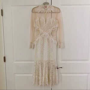 Jonathan Simkhai Chantilly Lace Dress Wedding Gown